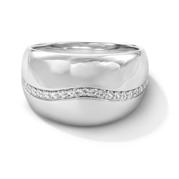 0.22 CT. T.W. Certified Lab-Grown Diamond Fashion Ring in Sterling Silver (F/SI2)