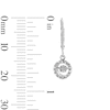 Thumbnail Image 2 of Unstoppable Love™ 0.12 CT. T.W. Certified Lab-Grown Diamond Circle Frame Drop Earrings in Sterling Silver (I/SI2)