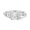 Vera Wang Love Collection 1.18 CT. T.W. Princess-Cut Diamond Double Collar Engagement Ring in 14K White Gold