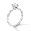 Thumbnail Image 2 of Vera Wang Love Collection 0.95 CT. T.W. Diamond Twist Shank Engagement Ring in 14K White Gold