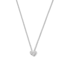 Thumbnail Image 1 of 0.50 CT. T.W. Certified Lab-Grown Diamond Heart Necklace in Sterling Silver (I/SI2)
