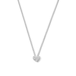 0.50 CT. T.W. Certified Lab-Grown Diamond Heart Necklace in Sterling Silver (I/SI2)