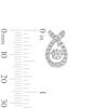 Thumbnail Image 2 of Unstoppable Love™ 1.00 CT. T.W. Certified Lab-Grown Diamond Loop Drop Earrings in 10K White Gold (F/SI2)