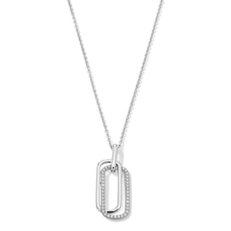 0.30 CT.T.W. Certified Lab-Grown Diamond Necklace in Sterling Silver (F/VS2)