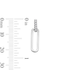 Thumbnail Image 3 of 0.10 CT. T.W. Certified Lab-Grown Diamond Paper Clip Link Drop Earrings in Sterling Silver (F/VS2)