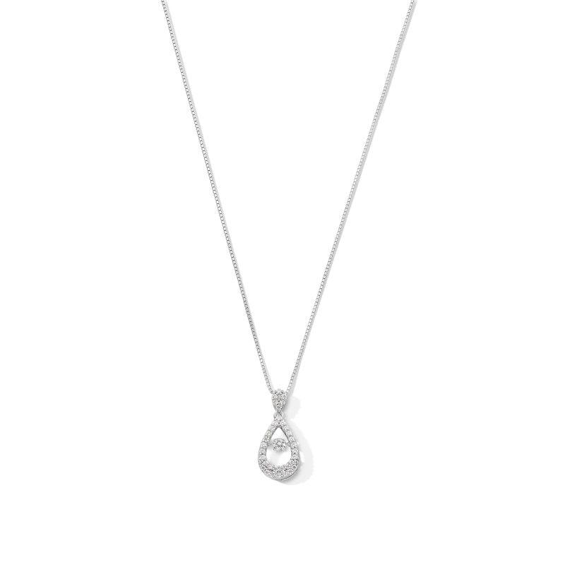 Unstoppable Love™ 0.40 CT. T.W. Certified Lab-Grown Diamond Teardrop Pendant in 10K White Gold (F/SI2)