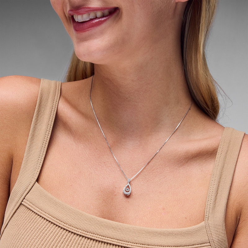 Unstoppable Love™ 0.40 CT. T.W. Certified Lab-Grown Diamond Teardrop Pendant in 10K White Gold (F/SI2)
