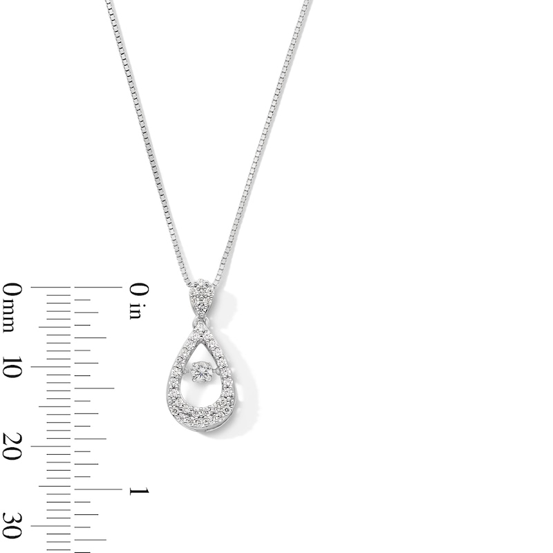 Unstoppable Love™ 0.40 CT. T.W. Certified Lab-Grown Diamond Teardrop Pendant in 10K White Gold (F/SI2)