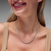 Thumbnail Image 2 of 3.00 CT. T.W. Certified Lab-Grown Diamond Tennis Necklace in Sterling Silver (F/SI2)