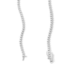 Thumbnail Image 2 of 3.00 CT. T.W. Certified Lab-Grown Diamond Tennis Necklace in Sterling Silver (F/SI2)