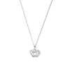 Thumbnail Image 1 of Unstoppable Love™ 0.10 CT. T.W. Diamond Crown Pendant in Sterling Silver