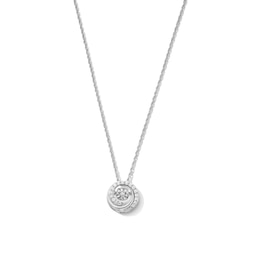 Unstoppable Love™ 0.15 CT. T.W. Diamond Swirl Frame Pendant in Sterling Silver