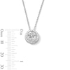 Thumbnail Image 2 of Unstoppable Love™ 0.15 CT. T.W. Diamond Swirl Frame Pendant in Sterling Silver