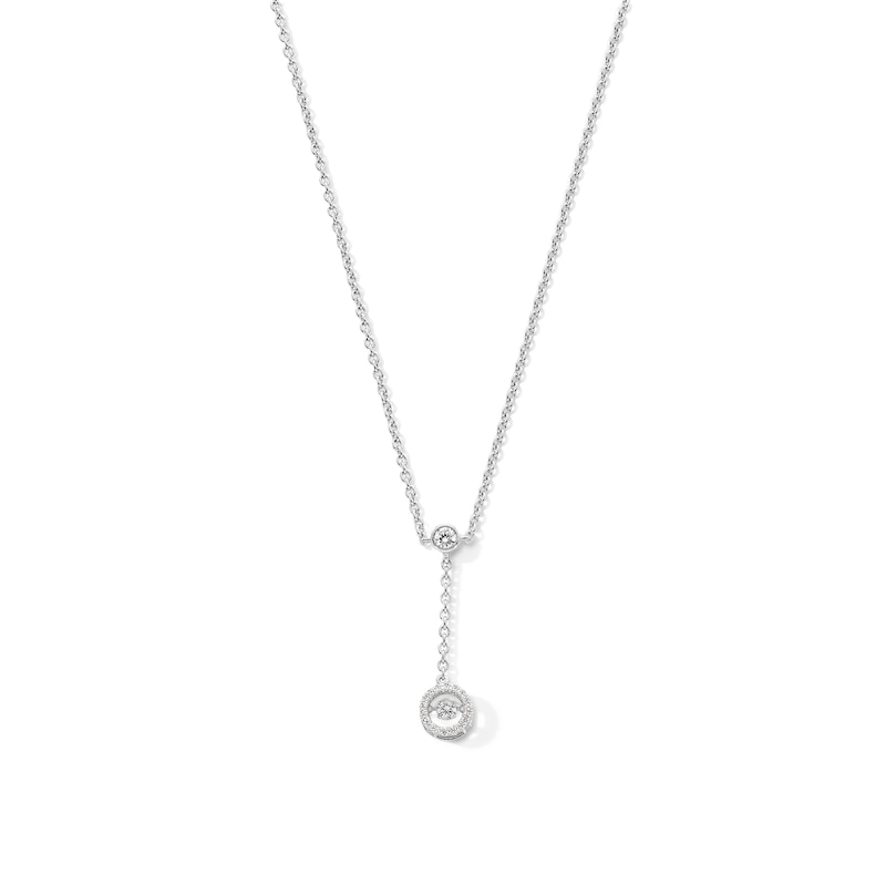 Unstoppable Love™ 0.25 CT. T.W. Certified Lab-Grown Diamond "Y" Drop Necklace in Sterling Silver (I/SI2)