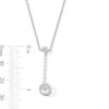 Thumbnail Image 2 of Unstoppable Love™ 0.25 CT. T.W. Certified Lab-Grown Diamond "Y" Drop Necklace in Sterling Silver (I/SI2)