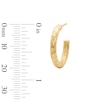 Thumbnail Image 3 of 20.0mm Diamond-Cut J-Hoop Earrings in Hollow 10K Gold