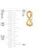 Thumbnail Image 2 of Infinity Huggie Hoop Earrings in Solid 10K Gold