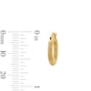 Thumbnail Image 3 of 15.0mm Diamond-Cut Hoop Earrings in Hollow 14K Gold