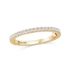 Thumbnail Image 4 of Perfect Fit 2.50 CT. T.W. Princess-Cut Certified Lab-Grown Diamond Bezel Three Stone Bridal Set in 14K Gold (F/VS2)
