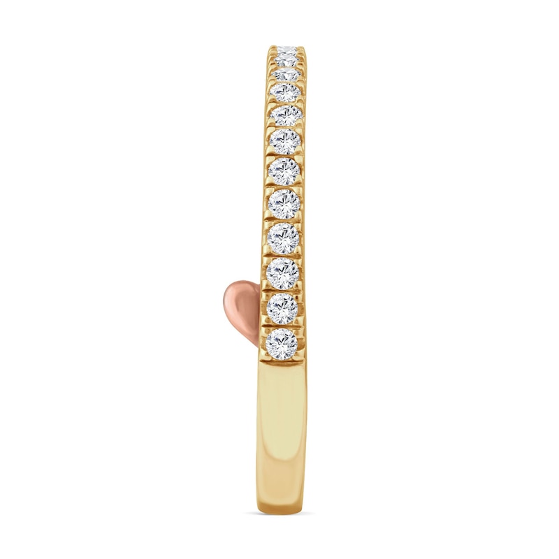 Main Image 6 of Perfect Fit 2.50 CT. T.W. Princess-Cut Certified Lab-Grown Diamond Bezel Three Stone Bridal Set in 14K Gold (F/VS2)