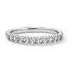 Thumbnail Image 1 of 0.50 CT. T.W. Oval Certified Lab-Grown Diamond Band in 14K White Gold (F/VS2)