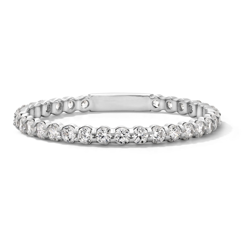 Main Image 1 of 0.50 CT. T.W. Certified Lab-Grown Diamond Eternity Band in 14K White Gold (F/VS2)