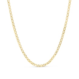 5.5mm Mariner Chain Necklace in Semi-Solid 10K Gold - 22”
