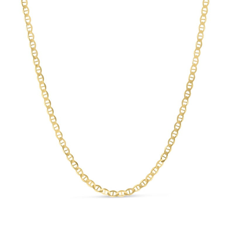 4.5mm Mariner Chain Necklace in Semi-Solid 10K Gold