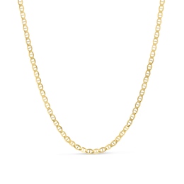 4.5mm Mariner Chain Necklace in Semi-Solid 10K Gold - 20”