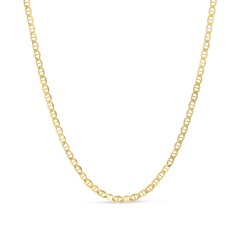 Main Image 1 of 4.5mm Mariner Chain Necklace in Semi-Solid 10K Gold - 20”