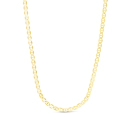 5.5mm Mariner Chain Necklace in Semi-Solid 10K Gold - 20”