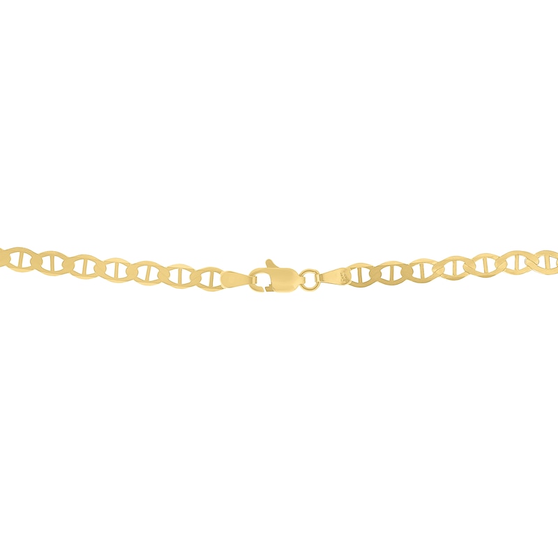 Main Image 2 of 4.5mm Mariner Chain Necklace in Semi-Solid 10K Gold - 24”