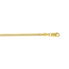 Thumbnail Image 2 of 2.1mm Gourmette Curb Chain Necklace in Semi-Solid 10K Gold - 20”