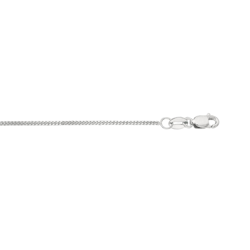 1.0mm Gourmette Curb Chain Necklace in Semi-Solid 10K Gold
