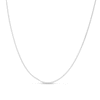 Thumbnail Image 1 of 1.4mm Gourmette Curb Chain Necklace in Semi-Solid 10K White Gold - 16”