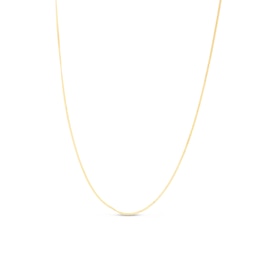 1.4mm Gourmette Curb Chain Necklace in Semi-Solid 10K Gold - 20”