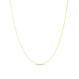 1.4mm Gourmette Curb Chain Necklace in Semi-Solid 10K Gold - 16”