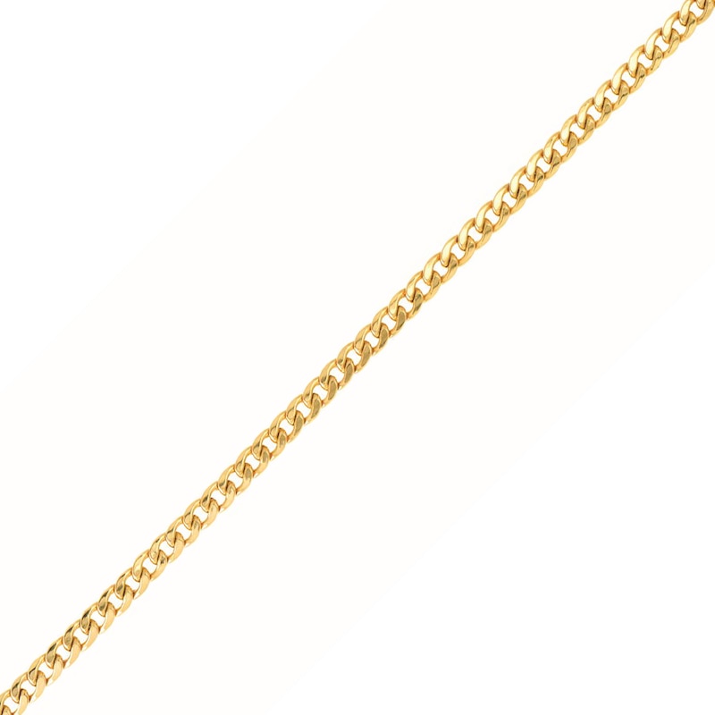 4.5mm Miami Cuban Curb Chain Bracelet in Semi-Solid 10K Gold - 8.5"
