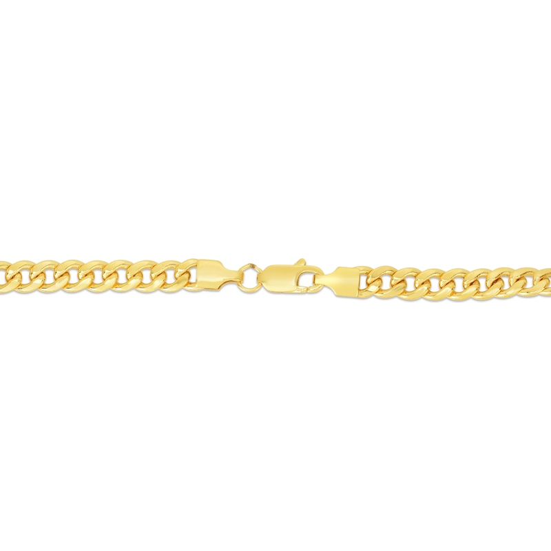4.5mm Miami Cuban Curb Chain Bracelet in Semi-Solid 10K Gold - 8.5"
