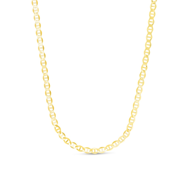 Main Image 1 of 5.5mm Mariner Chain Necklace in Semi-Solid 10K Gold - 24”