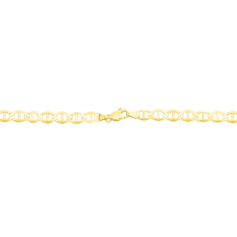 Main Image 2 of 5.5mm Mariner Chain Necklace in Semi-Solid 10K Gold - 24”