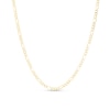 Thumbnail Image 1 of 4.7mm Figaro Chain Necklace in Hollow 10K Gold – 20”