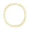 Thumbnail Image 1 of 5.6mm Figaro Chain Bracelet in Hollow 10K Gold - 8.5”