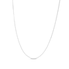 Thumbnail Image 1 of 1.4mm Gourmette Curb Chain Necklace in Semi-Solid 10K White Gold - 20”