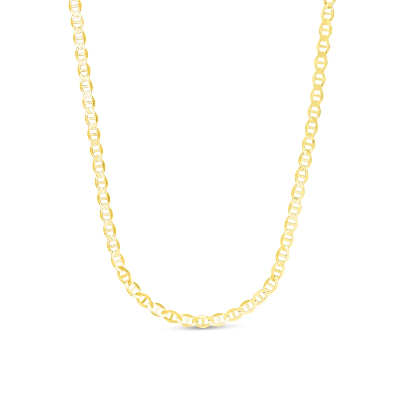 Main Image 1 of 5.5mm Mariner Chain Necklace in Semi-Solid 10K Gold - 22”