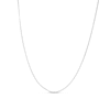 Thumbnail Image 1 of 1.4mm Gourmette Curb Chain Necklace in Semi-Solid 10K White Gold - 22”