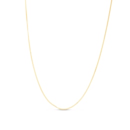 1.4mm Gourmette Curb Chain Necklace in Semi-Solid 10K Gold - 24”