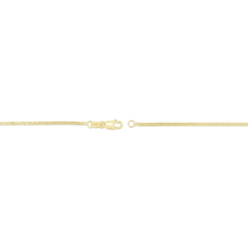 Main Image 2 of 1.4mm Gourmette Curb Chain Necklace in Semi-Solid 10K Gold - 24”