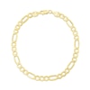 Thumbnail Image 1 of 5.6mm Figaro Chain Necklace in Hollow 10K Gold – 20”