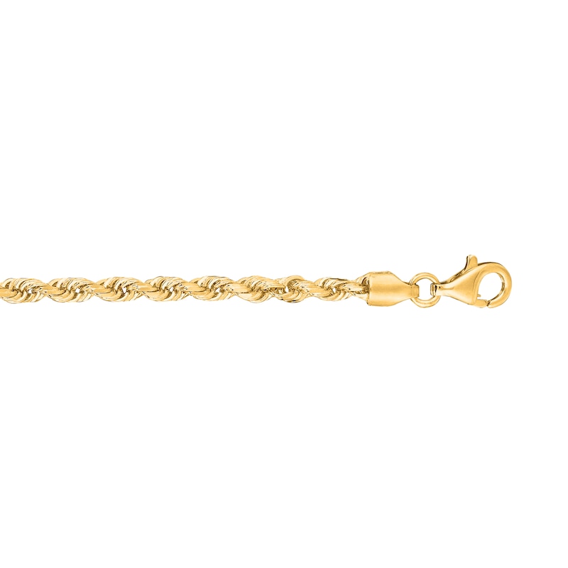 Main Image 2 of 3.0mm Rope Chain Necklace in Solid 10K Gold - 22”